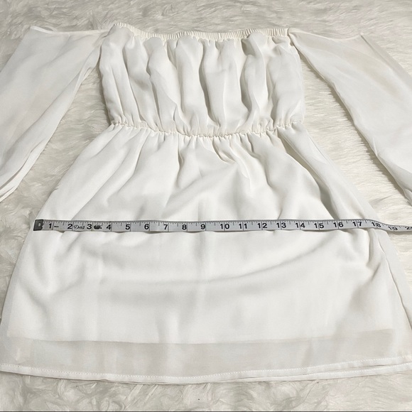 TOBI Off The Shoulder White Mini Dress - Picture 5 of 8